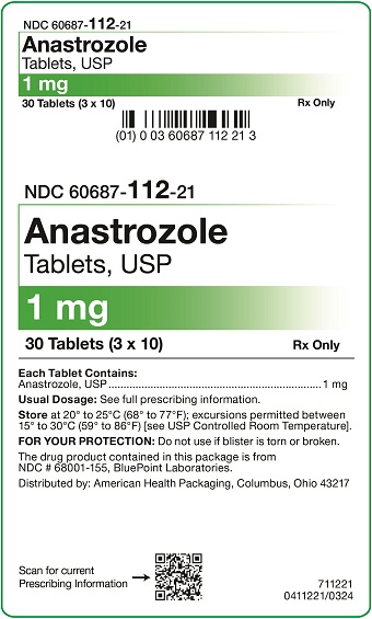 1mg Anastrozole Tablets Carton