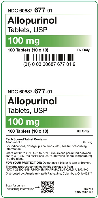 100 mg Allopurinol Tablets Carton