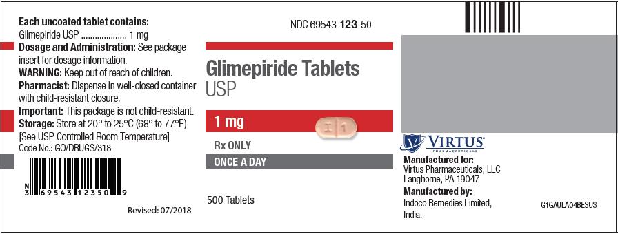 1 mg Tablet Bottle Label