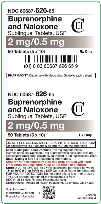 2 mg 0.5 mg Buprenorphine Naloxone Tablets Carton.jpg