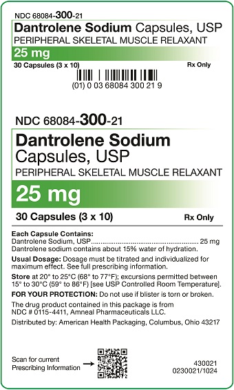 25 mg Dantrolene Sodium Capsules Carton