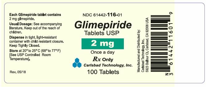 Principal Display Panel – 2 mg Bottle Label
