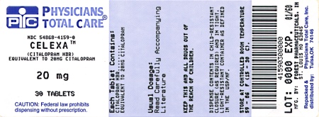 image of 20 mg package label