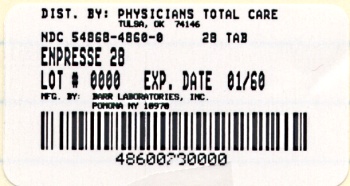 image of package label