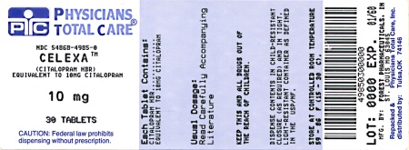 image of 10 mg package label