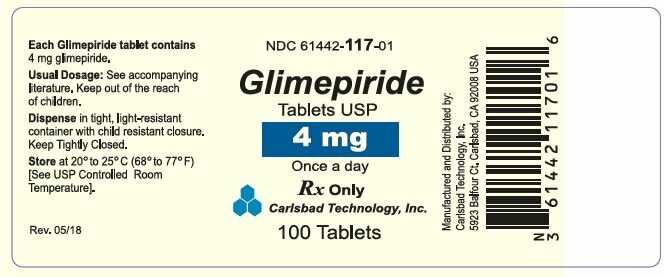 Principal Display Panel – 4 mg Bottle Label
