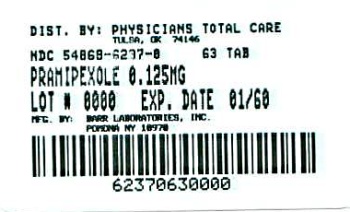 image of 0.125 mg package label