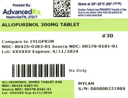 Allopurinol 300mg #30