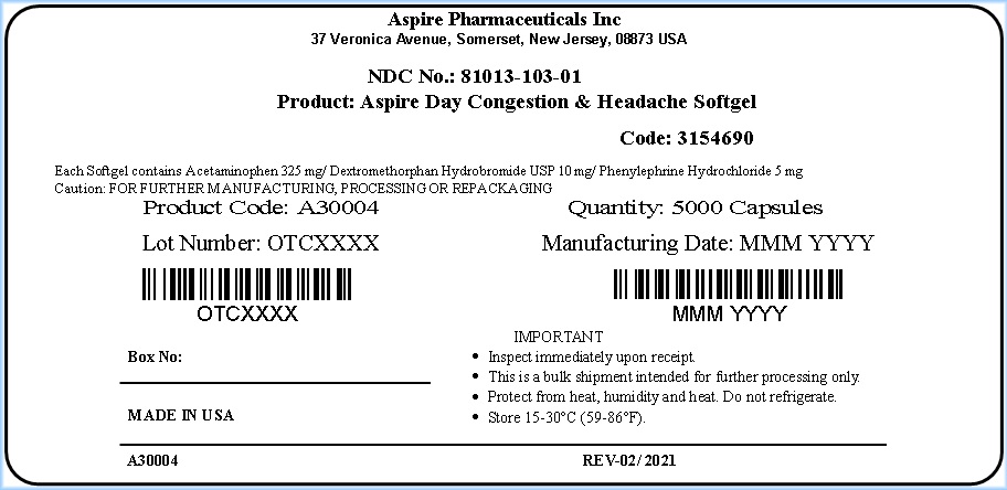 Aspire Day Congestion and Headache Softgels