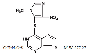 Azathioprine Structure