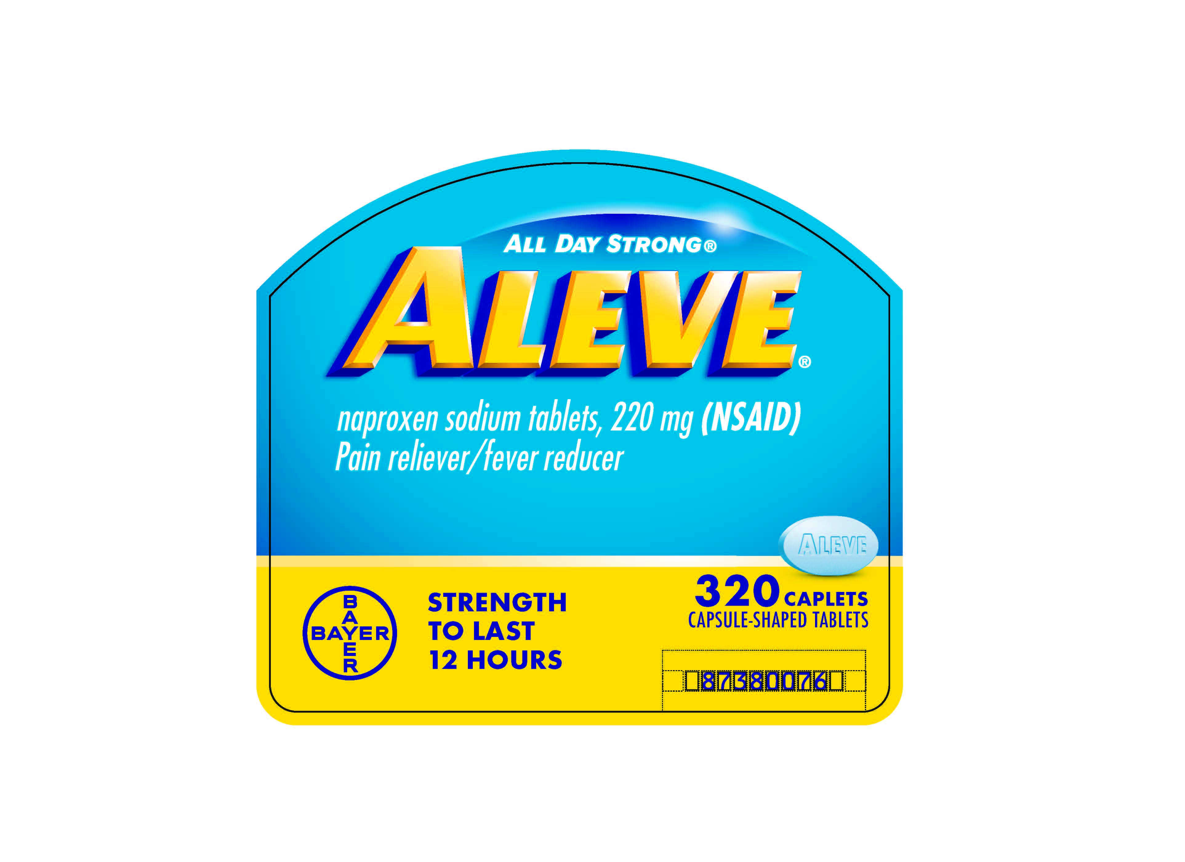 FRONT Aleve Caplets - 320 Count Soft Grip Bottle Label_Page_1