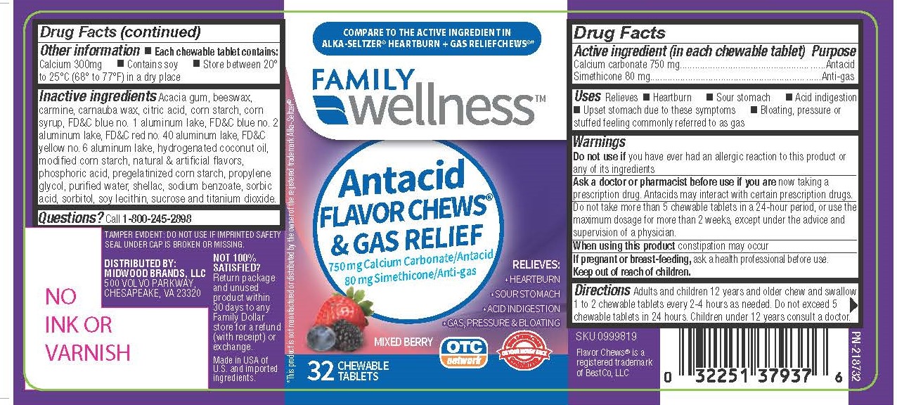 Family Wellness Mixed Berry Antacid HBG 32ct