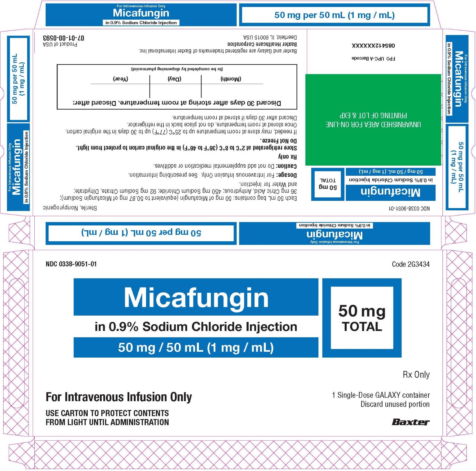 Representative Carton Label NDC 0338-9051-01 Panel