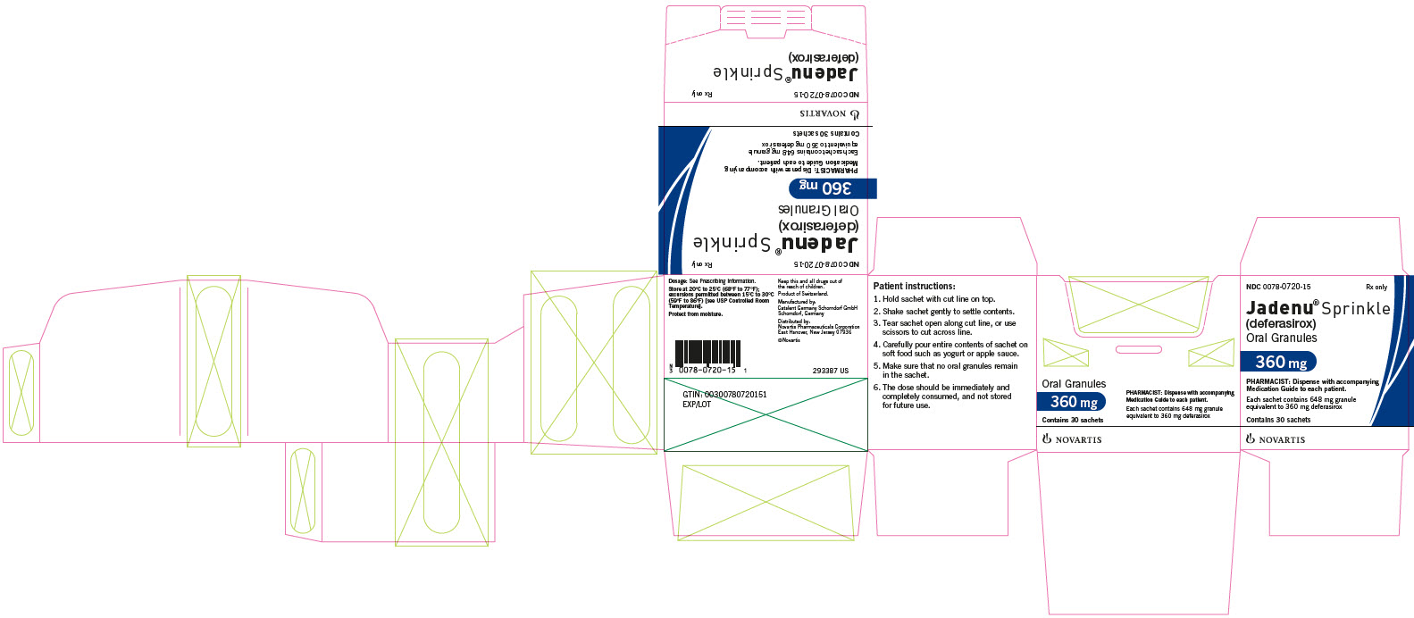 PRINCIPAL DISPLAY PANEL – PACKAGE LABEL – 360 MG Sprinkle