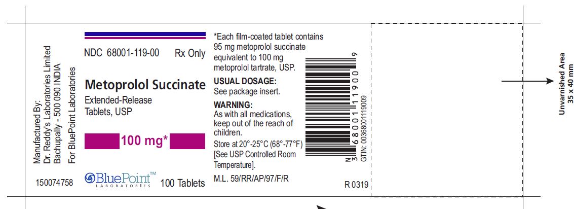 Metoprolol Succinate ER Label 100mg 100tablets Rev 03-19.JPG