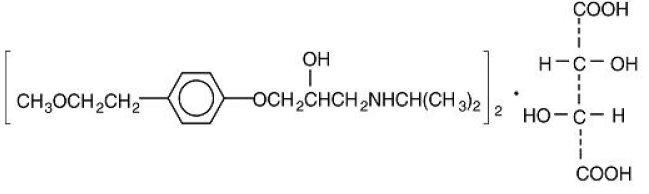 Metoprolol Tartrate Structural Formula