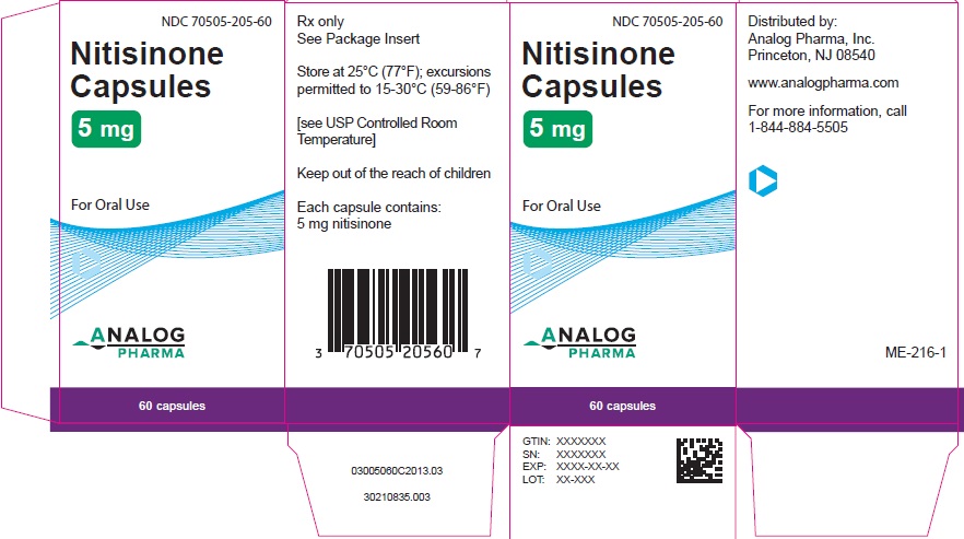 Nitisinone 5mg carton label