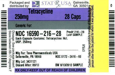 TETRACYCLINE 250 MG LABEL Image