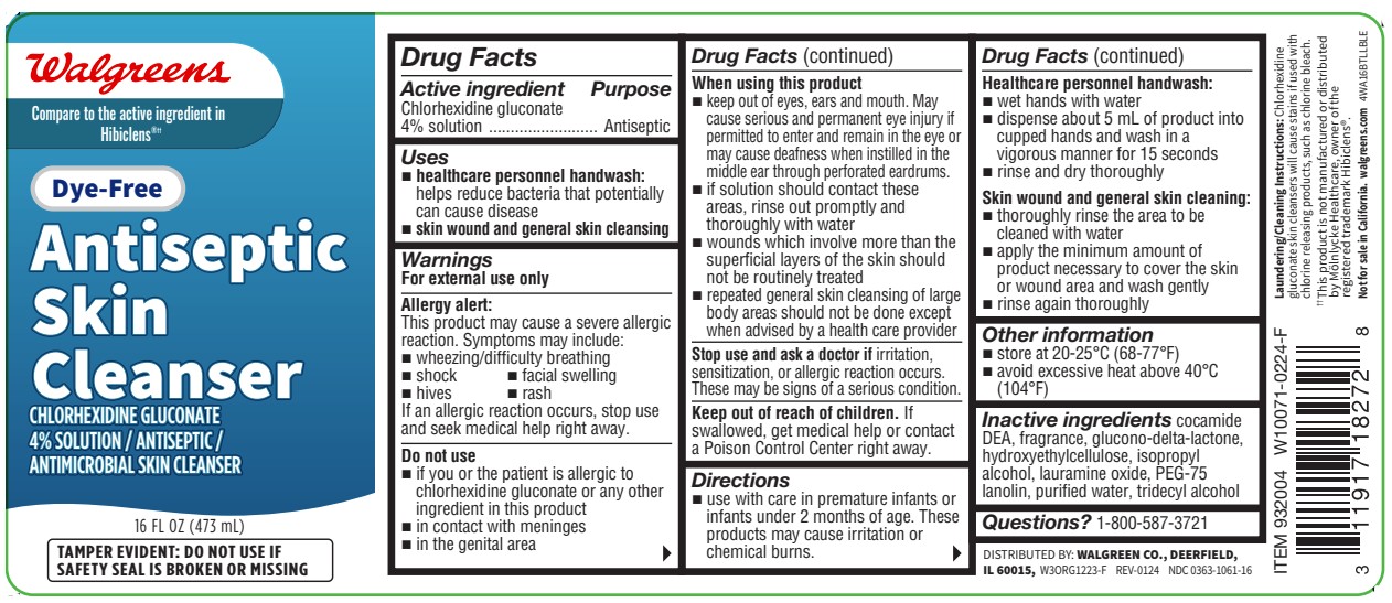 Walgreens 16oz label