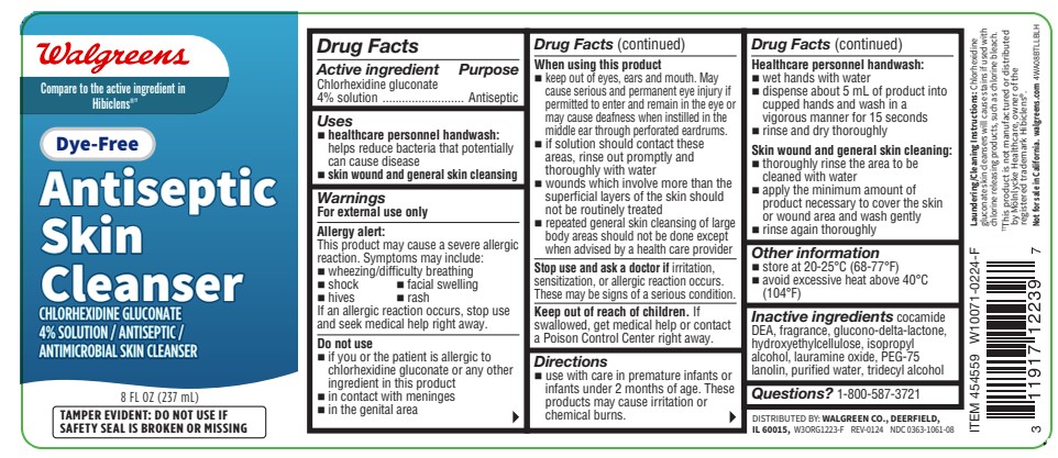 Walgreens 8oz label