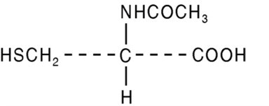 structural formula acetylcysteine