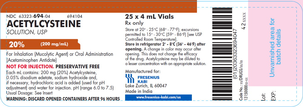 PRINCIPAL DISPLAY PANEL – 4 mL (20%) Tray Label
