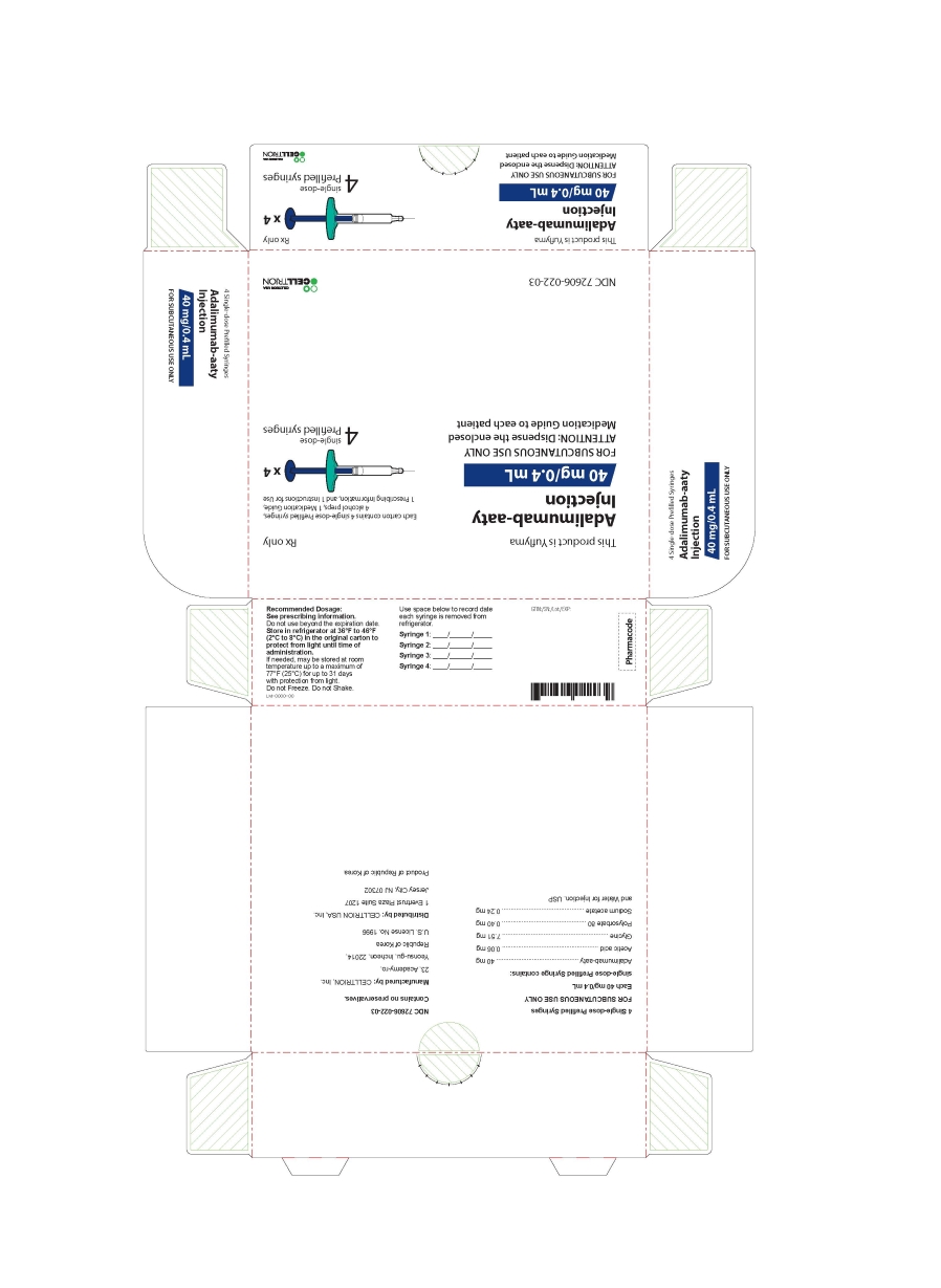 40 mg/0.4 mL Syringe Carton 4PK