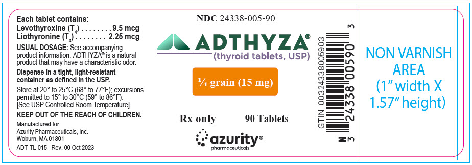 PRINCIPAL DISPLAY PANEL - 15 mg Tablet Bottle Label