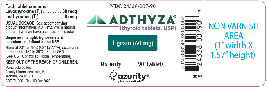 PRINCIPAL DISPLAY PANEL - 60 mg Tablet Bottle Label