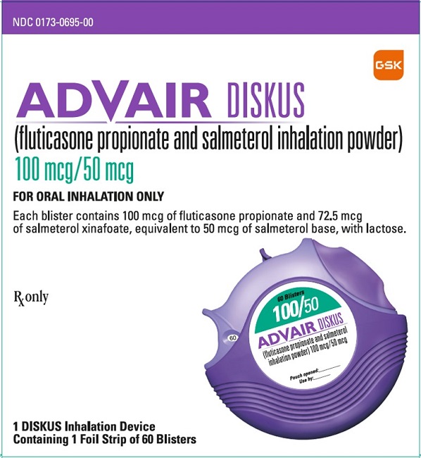 Advair Diskus 100mcg-50mcg carton