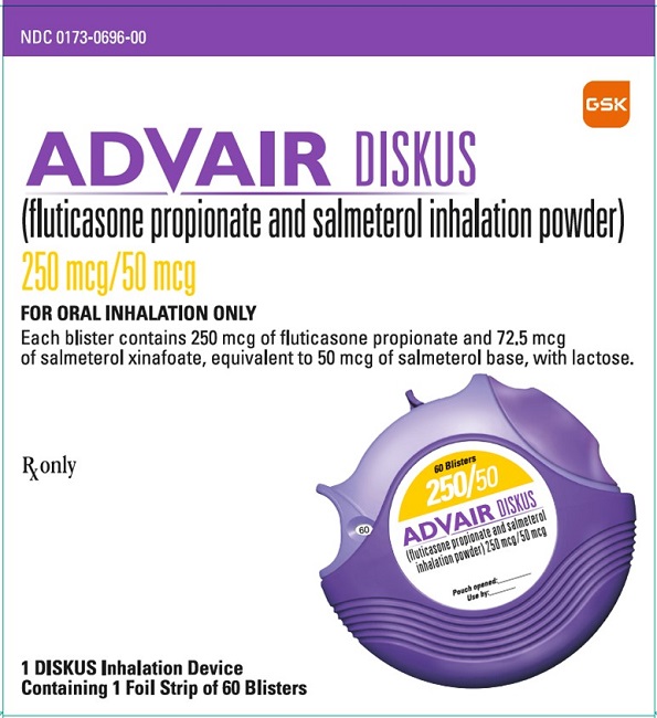 Advair Diskus 250mcg-50mcg carton