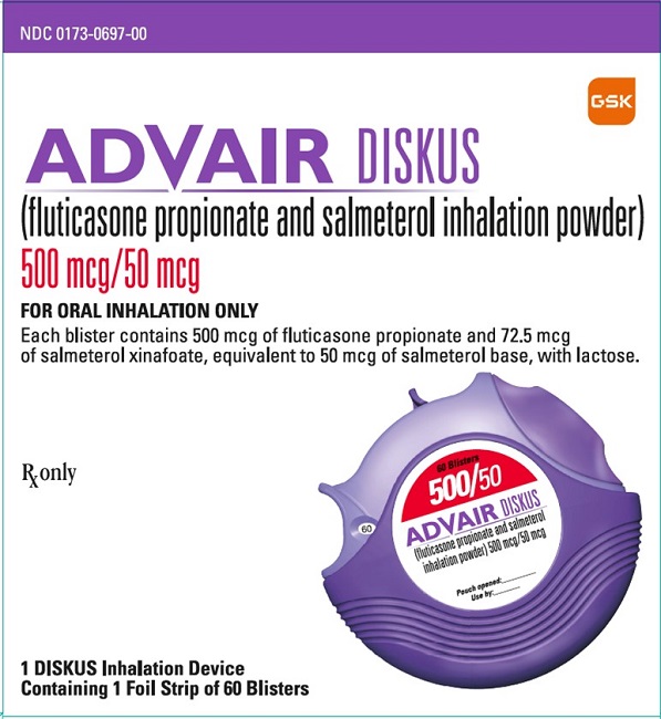 Advair Diskus 500mcg-50mcg carton