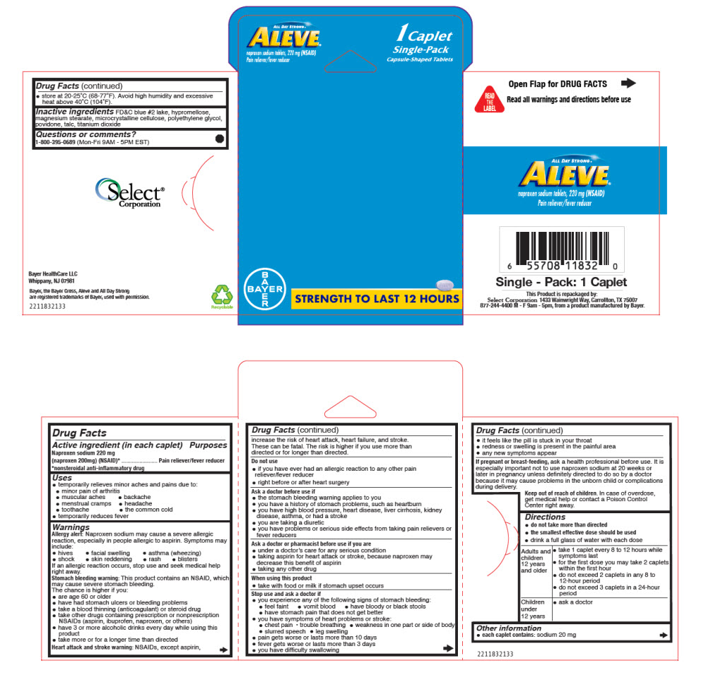 PRINCIPAL DISPLAY PANEL - 220 mg Caplet Pouch Carton