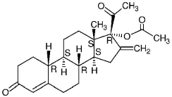 Structural Formula Segesterone Acetate
