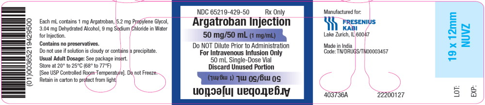 PRINCIPAL DISPLAY PANEL – 50 mg/50 mL – Vial Label
