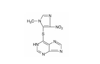 structure formula for Azathioprine