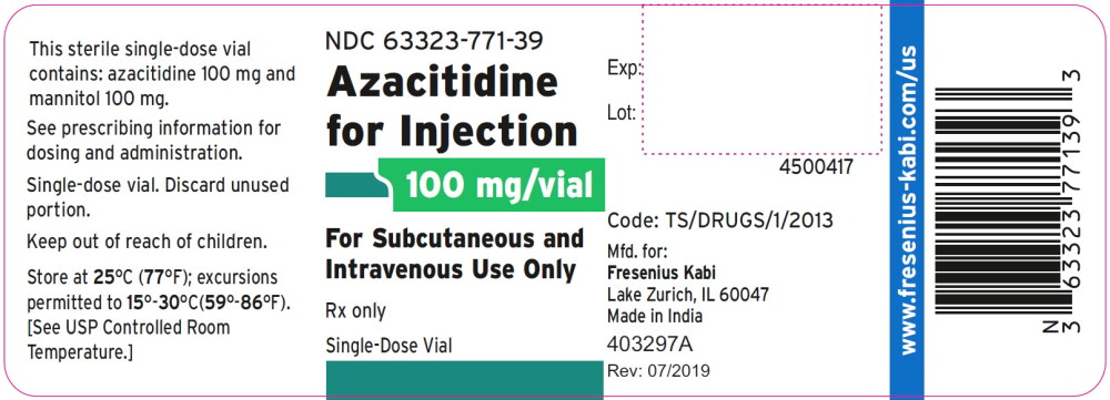 Principal Display Panel – 100 mg Vial Label
