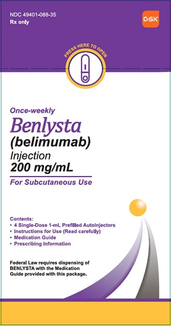 Benlysta 200 mg-mL 4 count carton