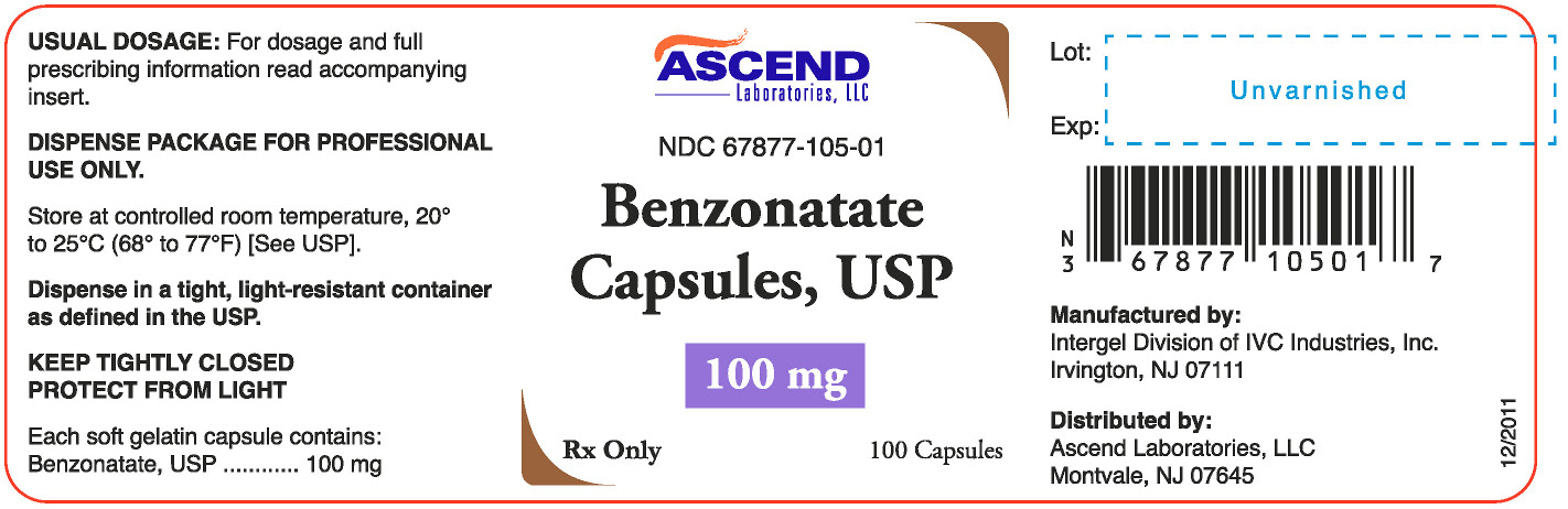 Bottle Label - 100mg - 100 capsules