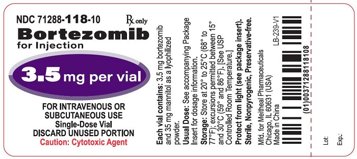 PRINCIPAL DISPLAY PANEL – Bortezomib for Injection 3.5 mg Vial Label