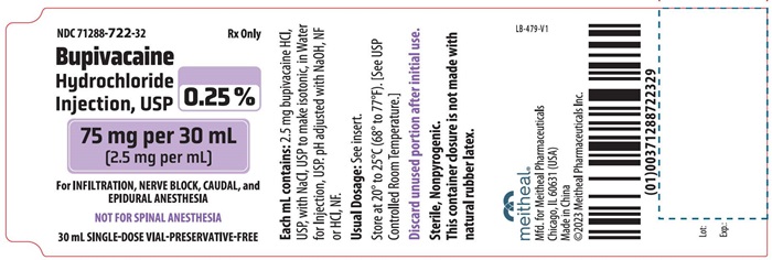 PRINCIPAL DISPLAY PANEL – 0.25% Bupivacaine Hydrochloride Injection, USP 30 mL Vial Label