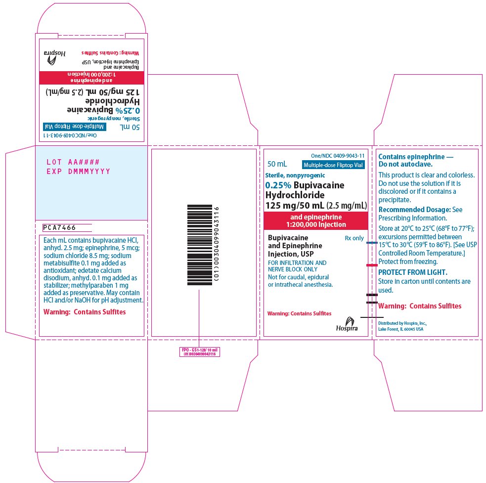 PRINCIPAL DISPLAY PANEL - 125 mg/50 mL Vial Carton - 9043