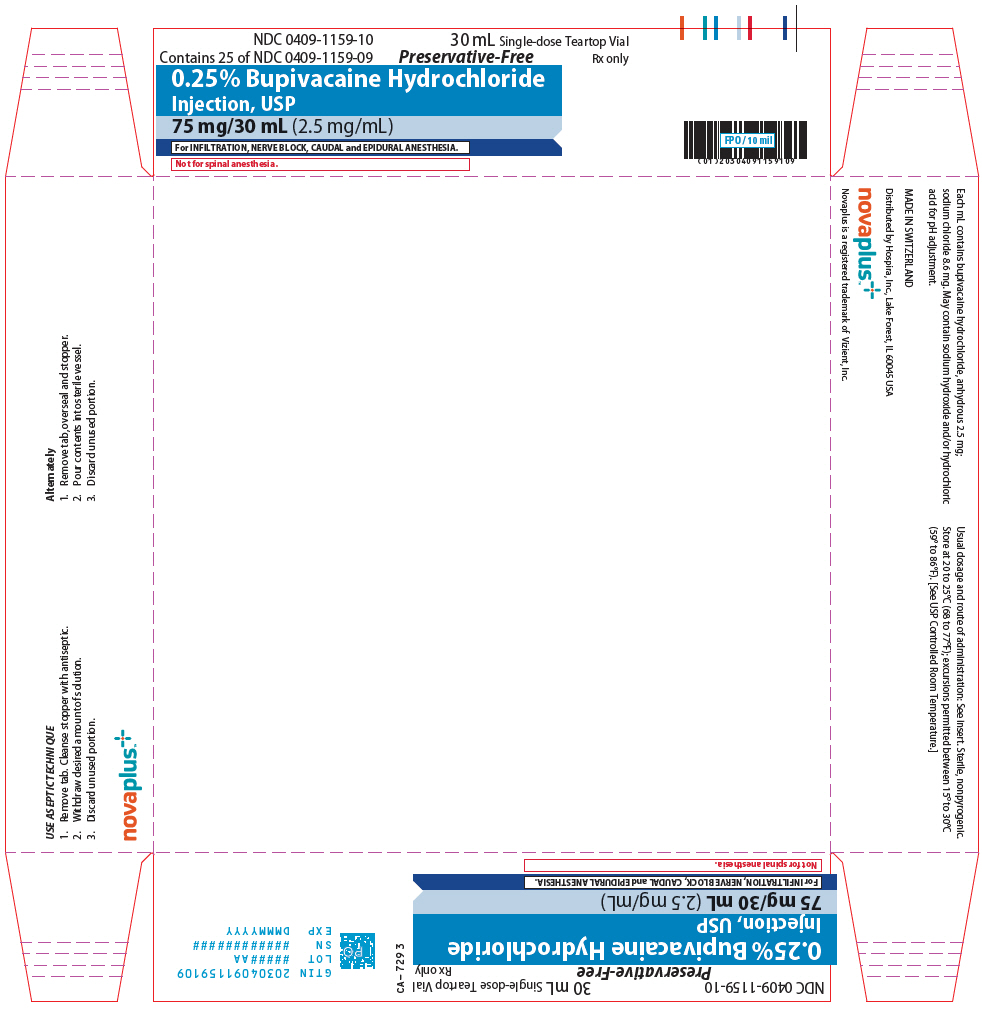 PRINCIPAL DISPLAY PANEL - 75 mg/30 mL Vial Tray - 1159