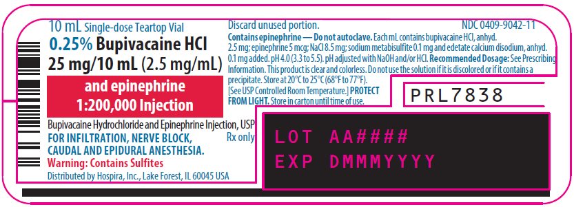 PRINCIPAL DISPLAY PANEL - 25 mg/10 mL Vial Label - 9042