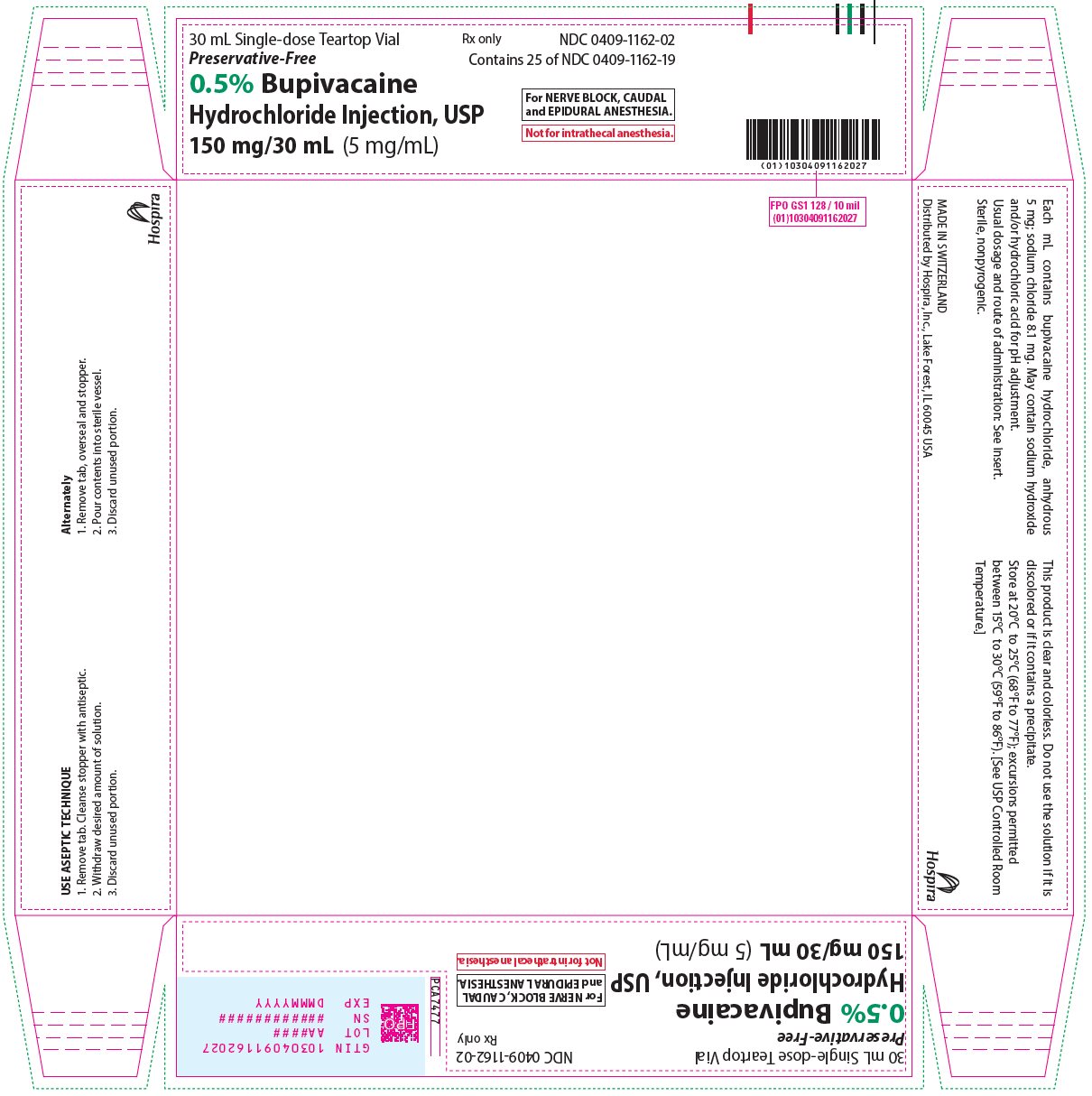 PRINCIPAL DISPLAY PANEL - 150 mg/30 mL Vial Tray - 1162