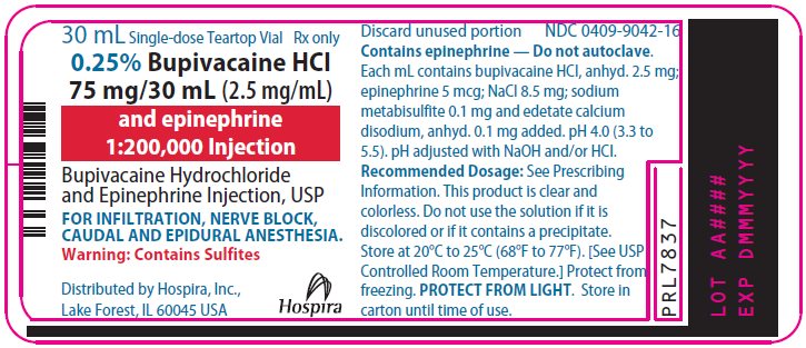 PRINCIPAL DISPLAY PANEL - 75 mg/30 mL Vial Label - 9042