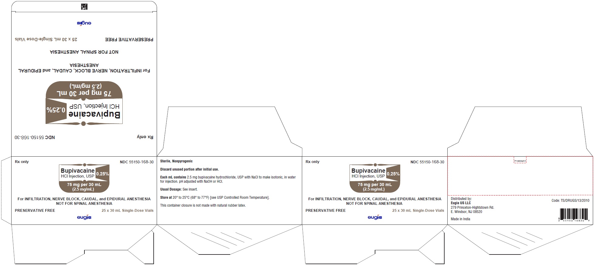 PACKAGE LABEL-PRINCIPAL DISPLAY PANEL - 0.25% 75 mg/30 mL (2.5 mg/mL) - Container-Carton [25 Vials]