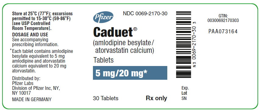 PRINCIPAL DISPLAY PANEL - 5 mg/20 mg Tablet Bottle Label