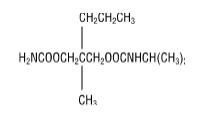 The structural formula for Carisoprodol Tablets USP are available as 350 mg round, white tablets for oral administration. Carisoprodol is a white, crystalline powder, having a mild, characteristic odor and a bitter taste. It is slightly soluble in water; freely soluble in alcohol, in chloroform, and in acetone; and its solubility is practically independent of pH. Carisoprodol is present as a racemic mixture. Chemically, carisoprodol is N-isopropyl-2-methyl-2-propyl-1,3-propanediol dicarbamate and the molecular formula is C12H24N2O4, with a molecular weight of 260.33. 