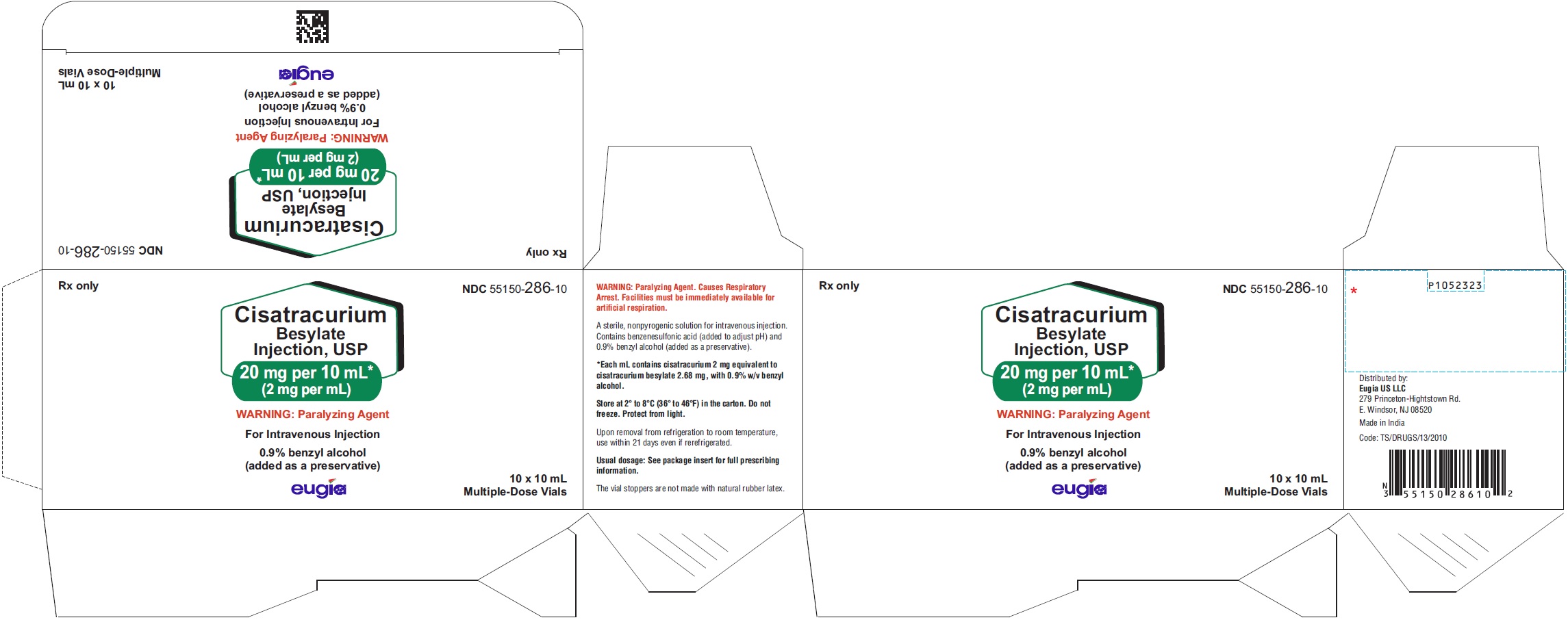 PACKAGE LABEL-PRINCIPAL DISPLAY PANEL - 20 mg per 10 mL (2 mg per mL) - Container-Carton (10 Vials)